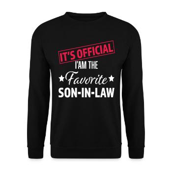 Officiel Je suis le gendre préféré Famille drôle - Sweat-shirt Unisexe - noir - Devant - Alina (178cm) & Michal (187cm)