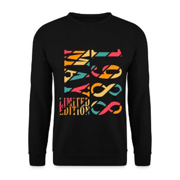 Mai 1988 Original Geburtstagsgeschenk Mai 1988 - Unisex Pullover - Schwarz - Vorne - Alina (178cm) & Michal (187cm)