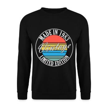 Year 1983 Original - Unisex Sweatshirt - black - Front - Alina (178cm) & Michal (187cm)