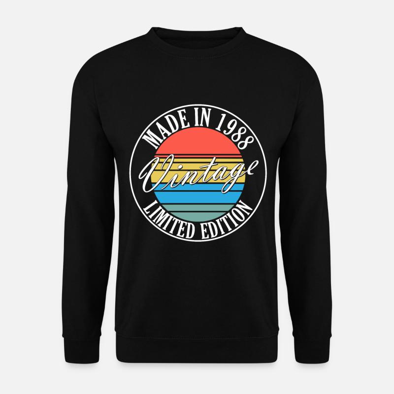 Born 1988 - Unisex Sweatshirt - black