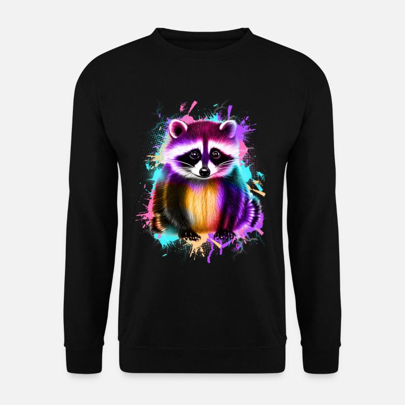 Waschbär - Unisex Pullover - Schwarz