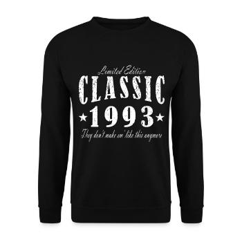 Vintage 1993 - Unisex Sweatshirt - black - Front - Alina (178cm) & Michal (187cm)