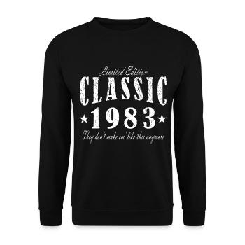 Limited Edition 1983 - Unisex Sweatshirt - black - Front - Alina (178cm) & Michal (187cm)