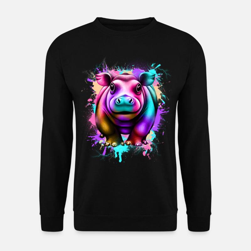 Hippopotamus - Unisex Sweatshirt - black