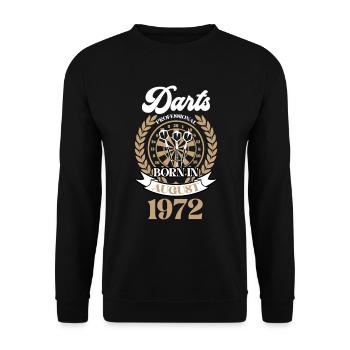 Dart - Darts - 1972 - Unisex Pullover - Schwarz - Vorne - Alina (178cm) & Michal (187cm)