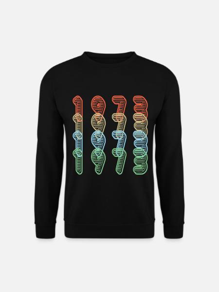 50. Geburtstag Frau Mann Vintage 1973 50 Jahre - Unisex Pullover - Schwarz