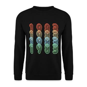 1983 Anniversaire - Sweat-shirt Unisexe - noir - Devant - Alina (178cm) & Michal (187cm)