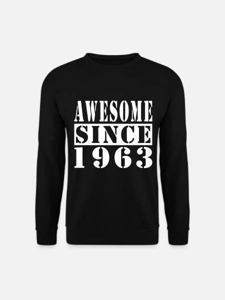 Awesome Since 1963 - Unisex Sweatshirt - black