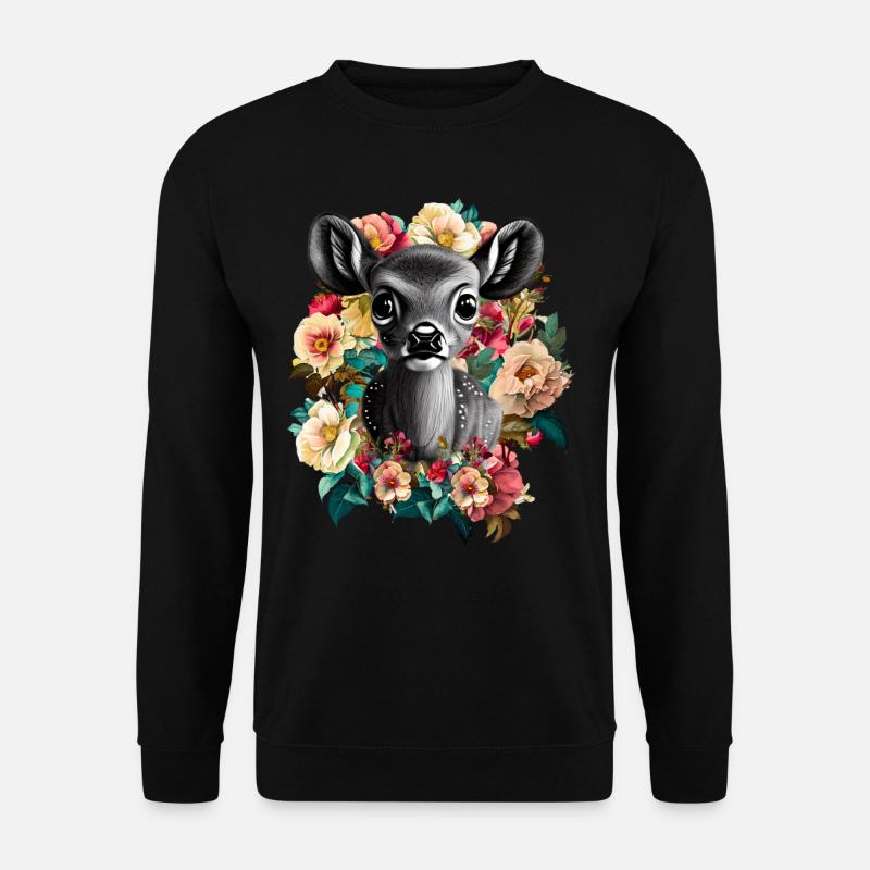 Roe deer - Unisex Sweatshirt - black