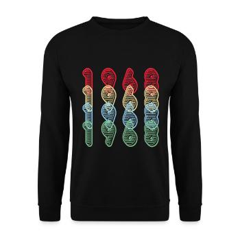 Millésime 1968 Rétro - Sweat-shirt Unisexe - noir - Devant - Alina (178cm) & Michal (187cm)