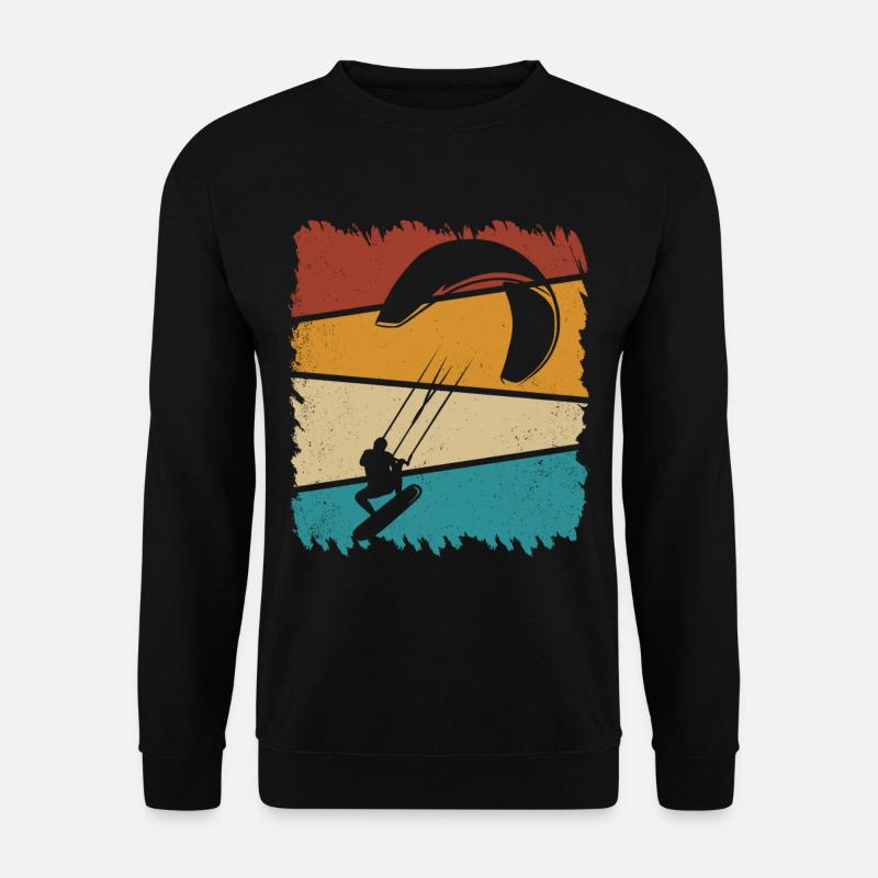 Kitesurfing Kitesurf Kitesurfer Kiteboard - Sweat-shirt Unisexe - noir