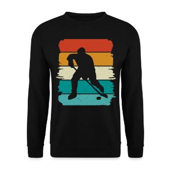 Eishockey Hockey sur glace - Sweat-shirt Unisexe - noir - Devant - Alina (178cm) & Michal (187cm)