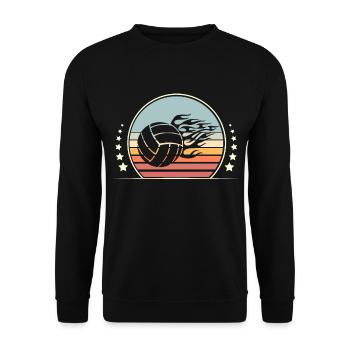 Volleyball - Unisex Sweatshirt - black - Front - Alina (178cm) & Michal (187cm)