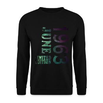 1963 June Limited - Unisex Sweatshirt - black - Front - Alina (178cm) & Michal (187cm)