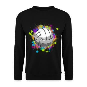 Volleyball - Unisex Sweatshirt - black - Front - Alina (178cm) & Michal (187cm)