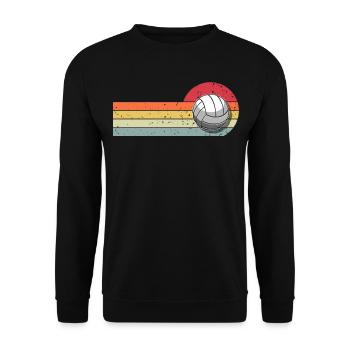 Volleyball - Unisex Sweatshirt - black - Front - Alina (178cm) & Michal (187cm)