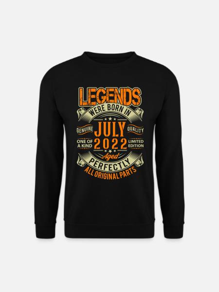 2022 July Birthday Legend - Unisex Sweatshirt - black