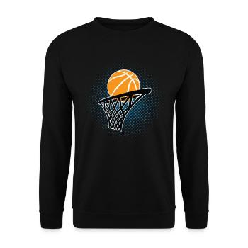 Basketball Basketballer - Unisex Pullover - Schwarz - Vorne - Alina (178cm) & Michal (187cm)