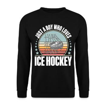 Eishockey Hockey sur glace - Sweat-shirt Unisexe - noir - Devant - Alina (178cm) & Michal (187cm)