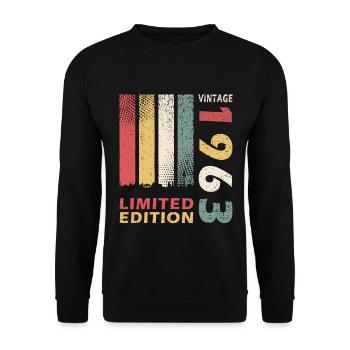 60E ANNIVERSAIRE ÉDITION LIMITÉE 1963 - Sweat-shirt Unisexe - noir - Devant - Alina (178cm) & Michal (187cm)