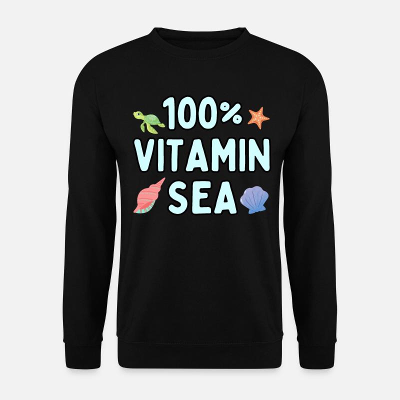 100% vitamine mer - Sweat-shirt Unisexe - noir