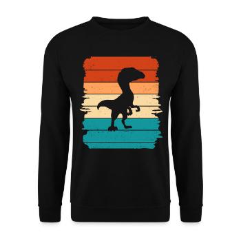 Dino - Sweat-shirt Unisexe - noir - Devant - Alina (178cm) & Michal (187cm)