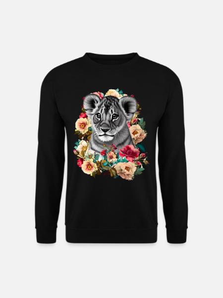 Fleurs de lion - Sweat-shirt Unisexe - noir
