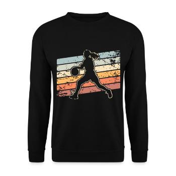 Basket-ball Basketteur Basketteur féminin - Sweat-shirt Unisexe - noir - Devant - Alina (178cm) & Michal (187cm)