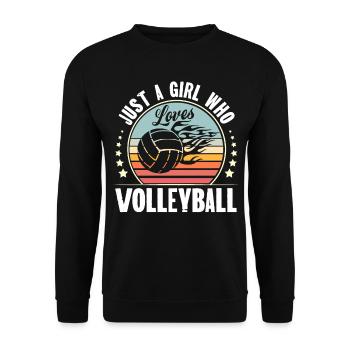 Volleyball - Unisex Sweatshirt - black - Front - Alina (178cm) & Michal (187cm)