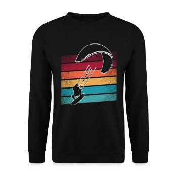 Kitesurfer Kiteboard Kitesurfing Kitesurf - Sweat-shirt Unisexe - noir - Devant - Alina (178cm) & Michal (187cm)