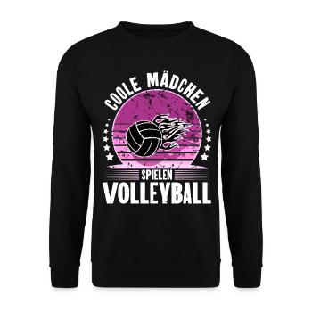 Volleyball - Unisex Pullover - Schwarz - Vorne - Alina (178cm) & Michal (187cm)