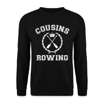 Cousins Rowing Vintage - Unisex Sweatshirt - black - Front - Alina (178cm) & Michal (187cm)