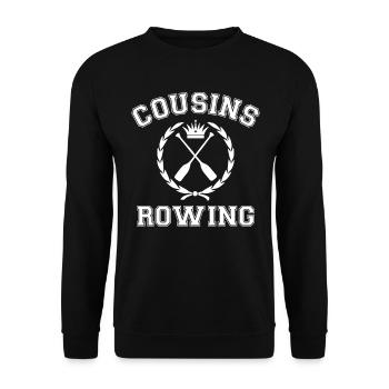 Cousins Rowing TSITP Matching Cousin - Unisex Sweatshirt - black - Front - Alina (178cm) & Michal (187cm)