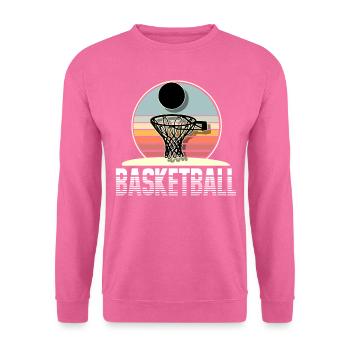 Joueur de basket-ball - Sweat-shirt Unisexe - rose - Devant