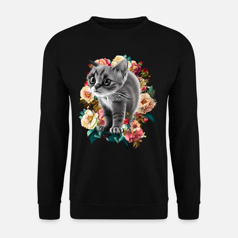 Cat - Unisex Sweatshirt - black