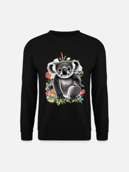 Koala - Unisex Pullover - Schwarz