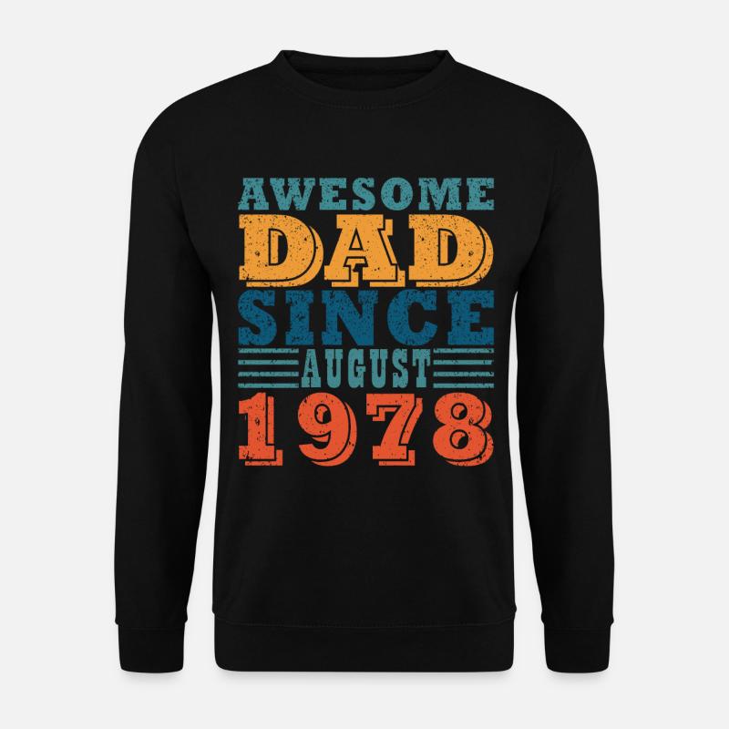 45. Geburtstag Jahrgang August 1978 Original 1978 - Unisex Pullover - Schwarz