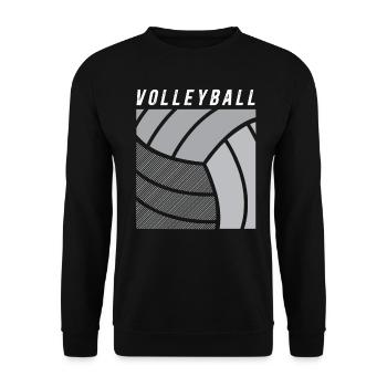 Volleyball - Unisex Sweatshirt - black - Front - Alina (178cm) & Michal (187cm)