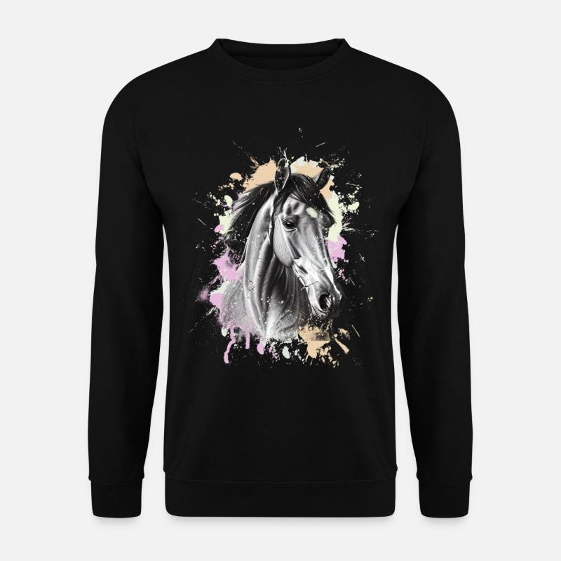 Pferd - Unisex Pullover - Schwarz