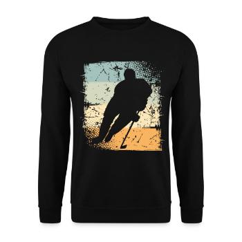 Eishockey Hockey sur glace - Sweat-shirt Unisexe - noir - Devant - Alina (178cm) & Michal (187cm)