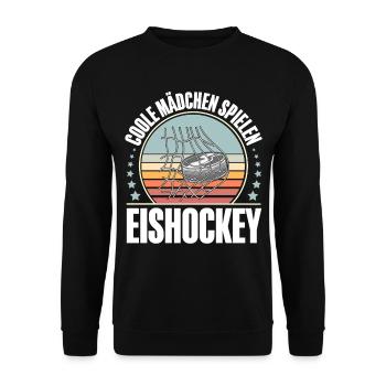 Eishockey Hockey sur glace - Sweat-shirt Unisexe - noir - Devant - Alina (178cm) & Michal (187cm)