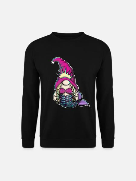 Meerjungfrau Wichtel Gnome - Unisex Pullover - Schwarz