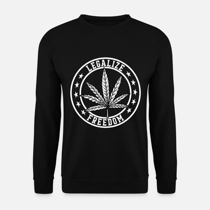 Cannabis Marihuana Weed Kiffen - Unisex Pullover - Schwarz