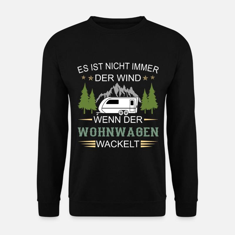 Zelt Urlaub - Unisex Pullover - Schwarz