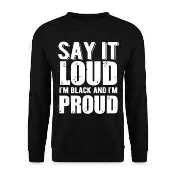 Black History Month Black History - Unisex Sweatshirt - black - Front - Alina (178cm) & Michal (187cm)