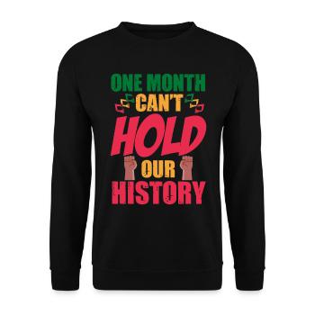 Black History Month Black History - Unisex Sweatshirt - black - Front - Alina (178cm) & Michal (187cm)