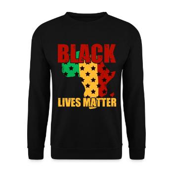 Black History Month Black History - Unisex Sweatshirt - black - Front - Alina (178cm) & Michal (187cm)