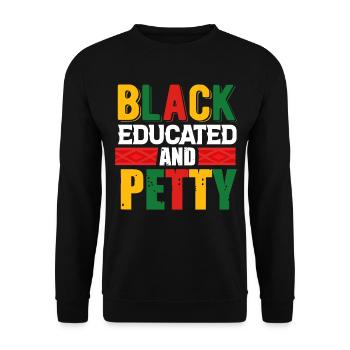 Black History Month Black History - Unisex Sweatshirt - black - Front - Alina (178cm) & Michal (187cm)