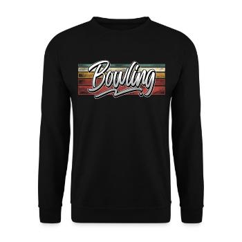 Bowling - Unisex Pullover - Schwarz - Vorne - Alina (178cm) & Michal (187cm)