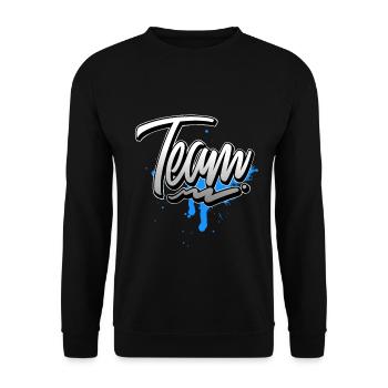 Équipe - Sweat-shirt Unisexe - noir - Devant - Alina (178cm) & Michal (187cm)